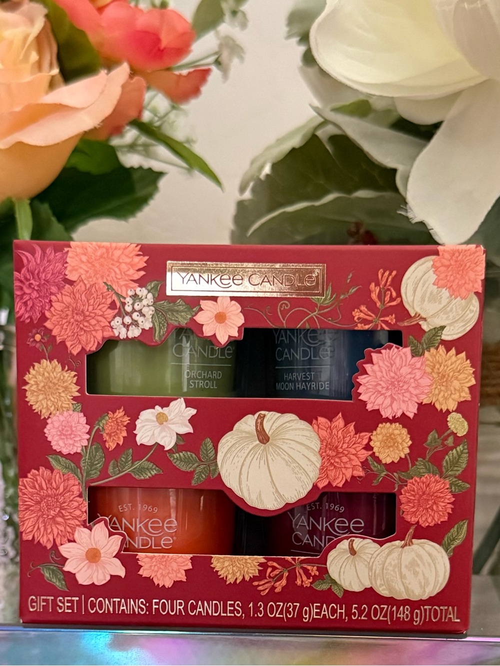 ππ YANKEE CANDLE LIMITED EDITION 4-PIECE FALL CANDLE GIFT SET. BRAND NEW IN BOX. - Picture 7 of 11
